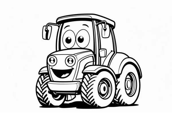 Traktor színező