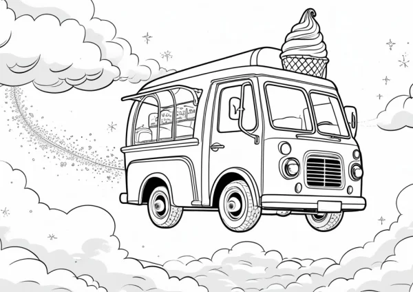 Fagyiskocsi  - kifestő