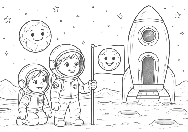 Holdra szállás - kifestő