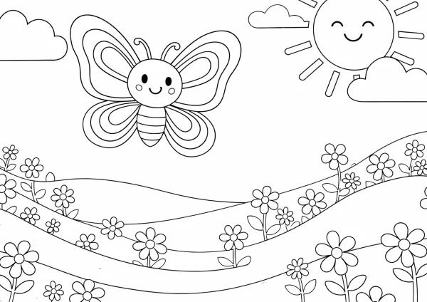 Lepke a réten kifestő