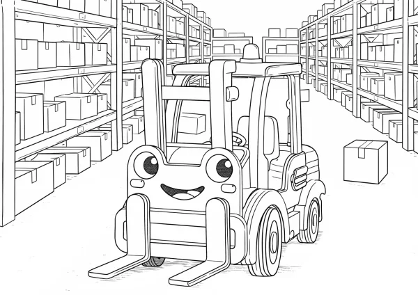 Vili a targonca kifestő