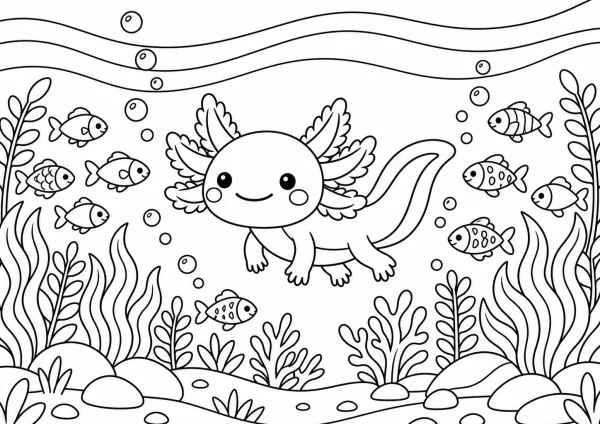 Axolotl színező