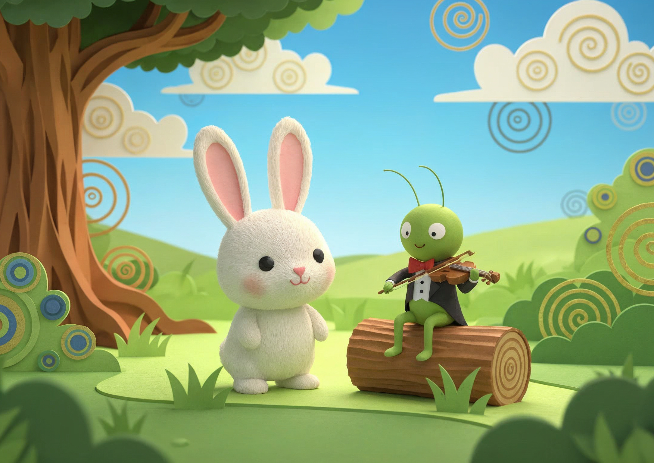 Nyuszi és tücsök poszter