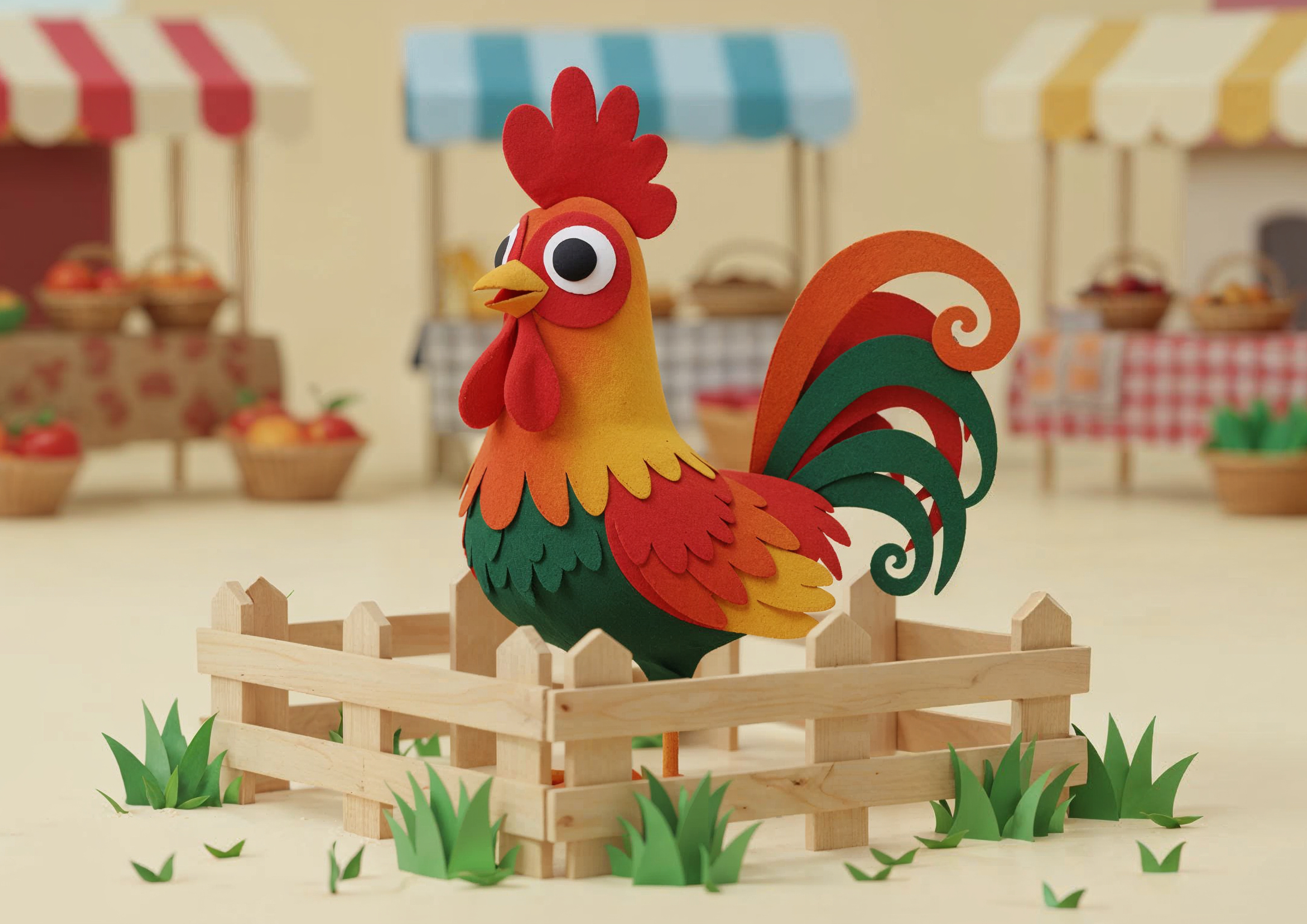 Kakas a vásárban poszter