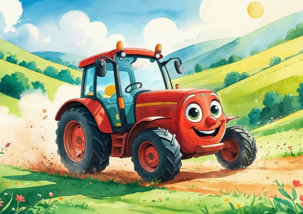 Traktor az úton