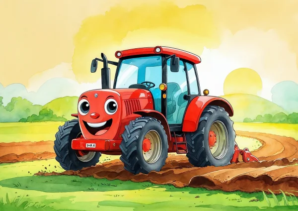 Szánt a traktor