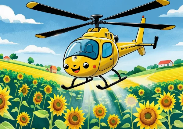 Mezőgazdasági helikopter poszter