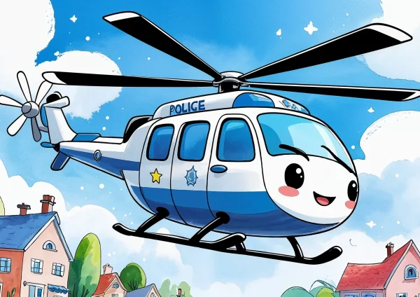 Rendőrségi helikopter poszter