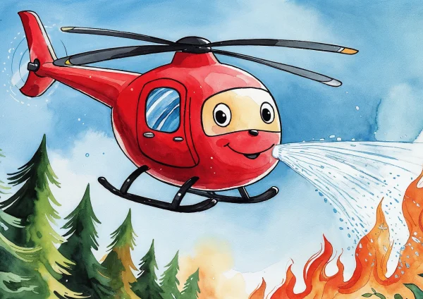 Tűzoltó helikopter poszter