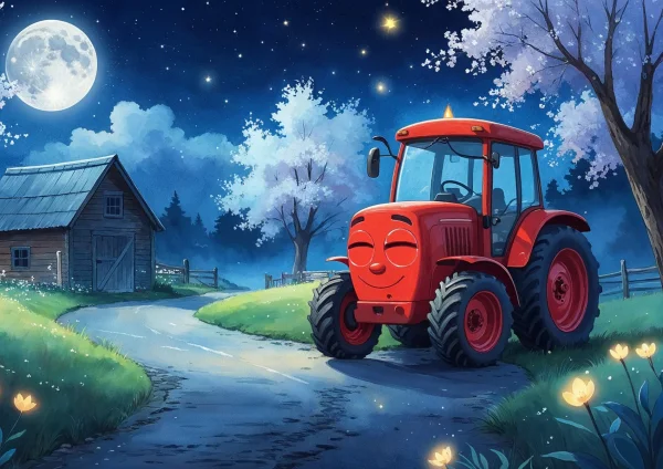 Alszik a traktor poszter
