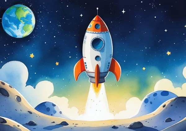 Űrhajó felszállás - poszter