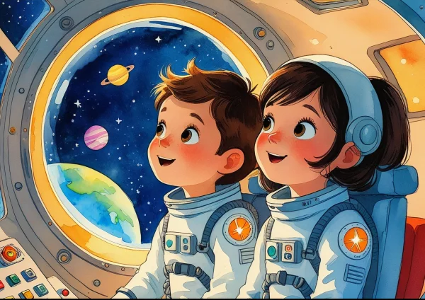 Két kis űrhajós - poszter