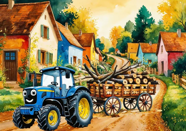 Nagytraktor vontat - poszter