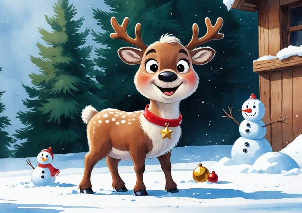 Csillag a rénszarvas poszter