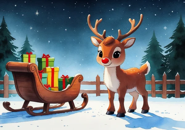 Rudolf a rénszarvas poszter