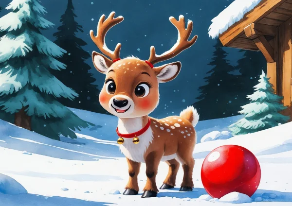 Üstökös a rénszarvas poszter