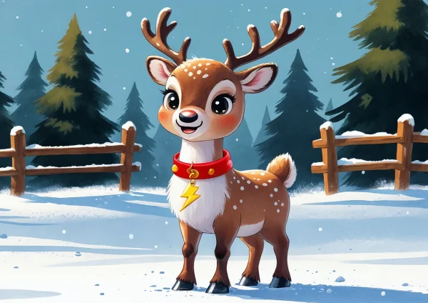 Villám a rénszarvas poszter