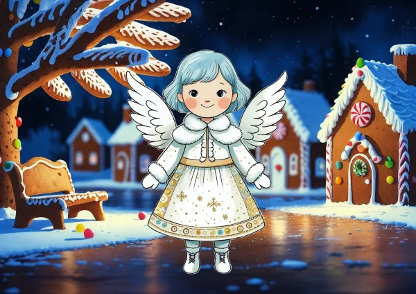 Angyal a mézeskalácsfaluban - poszter