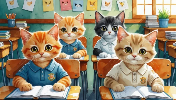 Cica iskola - poszter