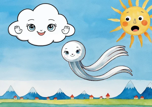 Felhőcske és Szellőke poszter