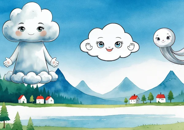 Felhőcske a mamája és Szellőke - poszter