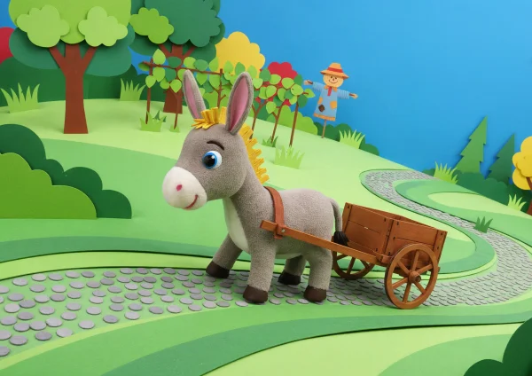 Csacsi kocsit húz poszter